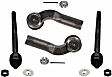 SET-MOES800025-C Front or Rear, Driver and Passenger Side, Inner and Outer Tie Rod End