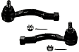 SET-MOES800039 Front, Driver and Passenger Side, Outer Tie Rod End