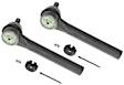 SET-MOES800046-F Front, Driver and Passenger Side, Outer Tie Rod End
