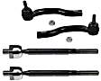 SET-MOES800054 Front, Driver and Passenger Side, Inner and Outer Tie Rod End