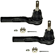 SET-MOES800086-F Front, Driver and Passenger Side, Outer Tie Rod End