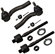 SET-MOES800101-C Front, Driver and Passenger Side, Inner and Outer Tie Rod End