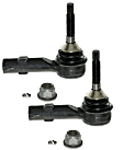 SET-MOES800222-F Front, Driver and Passenger Side, Outer Tie Rod End