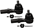SET-MOES800333 Front, Driver and Passenger Side, Outer Tie Rod End