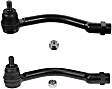 SET-MOES800335 Front, Driver and Passenger Side, Outer Tie Rod End