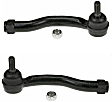 SET-MOES800341 Front, Driver and Passenger Side, Outer Tie Rod End, Problem Solver Series