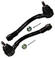 SET-MOES800350 Front, Driver and Passenger Side, Outer Tie Rod End