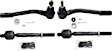 SET-MOES800371-F Front, Driver and Passenger Side, Inner and Outer Tie Rod End