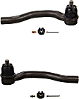 SET-MOES800374 Front, Driver and Passenger Side, Outer Tie Rod End