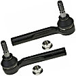 SET-MOES800409-F Front, Driver and Passenger Side, Outer Tie Rod End