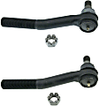 SET-MOES800421 Front, Driver and Passenger Side, Outer Tie Rod End