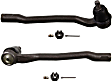 SET-MOES800445 Front, Driver and Passenger Side, Outer Tie Rod End, RWD