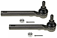 SET-MOES800530 Front, Driver and Passenger Side, Outer Tie Rod End