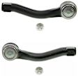 SET-MOES800574-F Front, Driver and Passenger Side, Outer Tie Rod End, Problem Solver Series