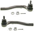 SET-MOES800589-F Front, Driver and Passenger Side, Outer Tie Rod End, Problem Solver Series