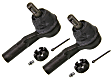 SET-MOES800643 Front, Driver and Passenger Side, Outer Tie Rod End