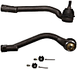 SET-MOES800717 Front, Driver and Passenger Side, Outer Tie Rod End