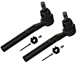 SET-MOES800763 Front, Driver and Passenger Side, Inner and Outer Tie Rod End