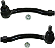 SET-MOES800824 Front, Driver and Passenger Side, Outer Tie Rod End