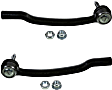 SET-MOES800857 Front, Driver and Passenger Side, Outer Tie Rod End