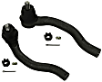 SET-MOES800913 Front, Driver and Passenger Side, Outer Tie Rod End