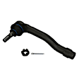 SET-MOES800941-F Front, Driver and Passenger Side, Outer Tie Rod End, Problem Solver Series