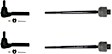 SET-MOES80311-F Front, Driver and Passenger Side, Inner and Outer Tie Rod End
