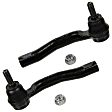 SET-MOES80432 Front, Driver and Passenger Side, Outer Tie Rod End