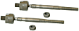 SET-MOES80578 Front, Driver and Passenger Side, Inner and Outer Tie Rod End