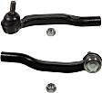 SET-MOES80626 Front, Driver and Passenger Side, Outer Tie Rod End