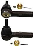 SET-MOES80643 Front, Driver and Passenger Side, Outer Tie Rod End