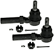 SET-MOES80761-F Front, Driver and Passenger Side, Outer Tie Rod End