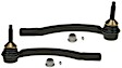 SET-MOES80982 Front, Driver and Passenger Side, Outer Tie Rod End