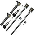 SET-MOEV127-4 Front, Driver and Passenger Side, Inner and Outer Tie Rod End