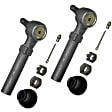 SET-MOEV127-4 Front, Driver and Passenger Side, Inner and Outer Tie Rod End