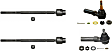 SET-MOEV195 Front, Driver and Passenger Side, Inner and Outer Tie Rod End