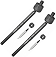 SET-MOEV317-F Front, Driver and Passenger Side, Inner Tie Rod End