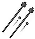SET-MOEV343-2 Front, Driver and Passenger Side, Inner Tie Rod End