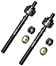 SET-MOEV367 Front, Driver and Passenger Side, Inner and Outer Tie Rod End
