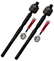 SET-MOEV800609-2 Front, Driver and Passenger Side, Inner Tie Rod End
