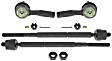 SET-MOEV80445 Front, Driver and Passenger Side, Inner and Outer Tie Rod End