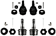 SET-MOK3185 Front, Driver and Passenger Side, Upper and Lower Ball Joint Problem Solver Series