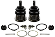 SET-MOK500128-F Front, Driver and Passenger Side, Upper Ball Joint