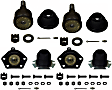 SET-MOK6122 Front, Driver and Passenger Side, Upper and Lower Ball Joint Problem Solver Series