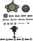 SET-MOK6291-F Front, Driver or Passenger Side, Upper and Lower Ball Joint Problem Solver Series