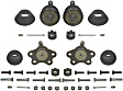 SET-MOK6445-F Front, Driver and Passenger Side, Upper and Lower Ball Joint Problem Solver Series
