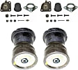 SET-MOK6462-F Front, Driver and Passenger Side, Upper and Lower Ball Joint Problem Solver Series