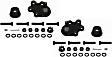 SET-MOK6540-F Front, Driver and Passenger Side, Upper and Lower Ball Joint Problem Solver Series
