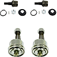 SET-MOK7448-F Front, Driver and Passenger Side, Upper and Lower Ball Joint Problem Solver Series