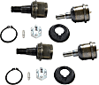 SET-MOK7460-C Front, Driver and Passenger Side, Upper and Lower Ball Joint